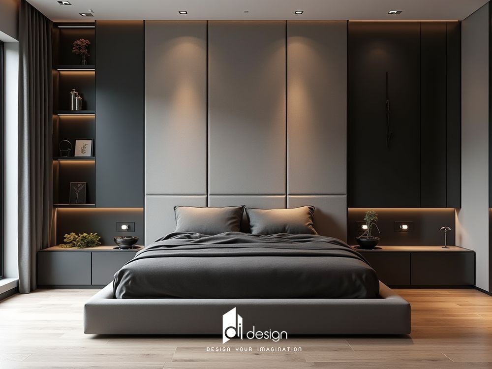 Thiết kế phòng ngủ màu đen đơn giản đẹp cá tính Thiết kế phòng ngủ màu đen đơn giản đẹp cá tính