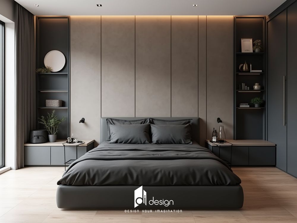 Thiết kế phòng ngủ màu đen đơn giản đẹp cá tính Thiết kế phòng ngủ màu đen đơn giản đẹp cá tính