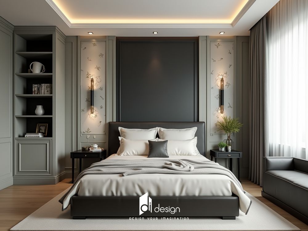 Thiết kế phòng ngủ màu đen đơn giản đẹp cá tính Thiết kế phòng ngủ màu đen đơn giản đẹp cá tính