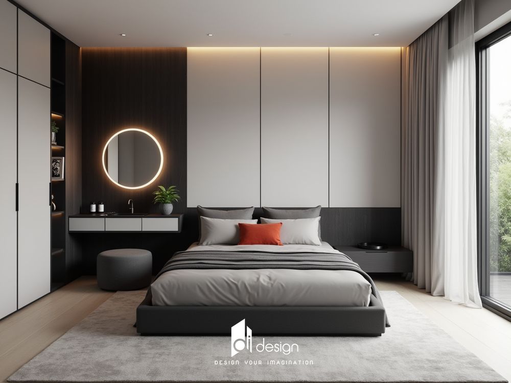 Thiết kế phòng ngủ màu đen đơn giản đẹp cá tính Thiết kế phòng ngủ màu đen đơn giản đẹp cá tính