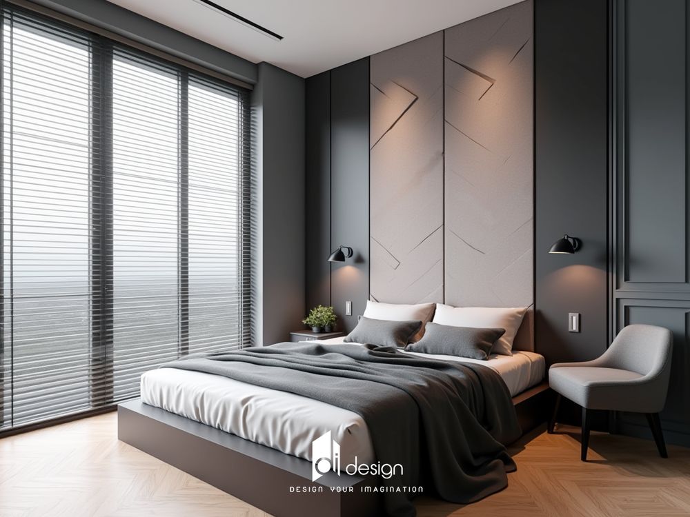 Thiết kế phòng ngủ màu đen đơn giản đẹp cá tính Thiết kế phòng ngủ màu đen đơn giản đẹp cá tính