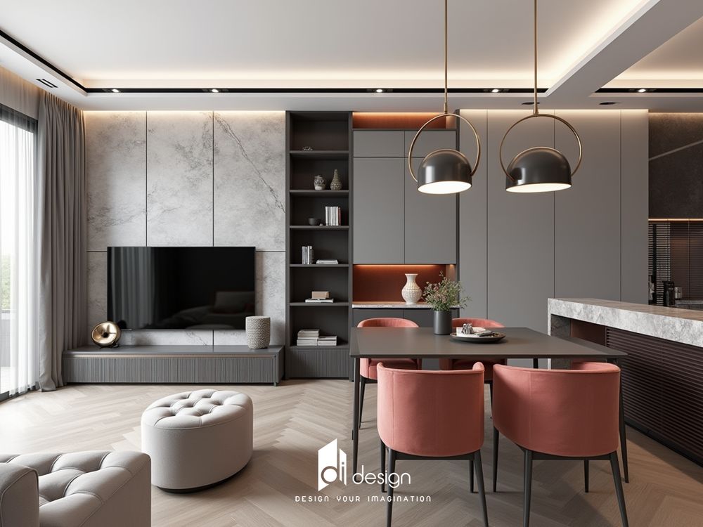Nội thất căn hộ 80m2 Diamond Centery đẹp tinh tế Nội thất căn hộ 80m2 Diamond Centery đẹp tinh tế