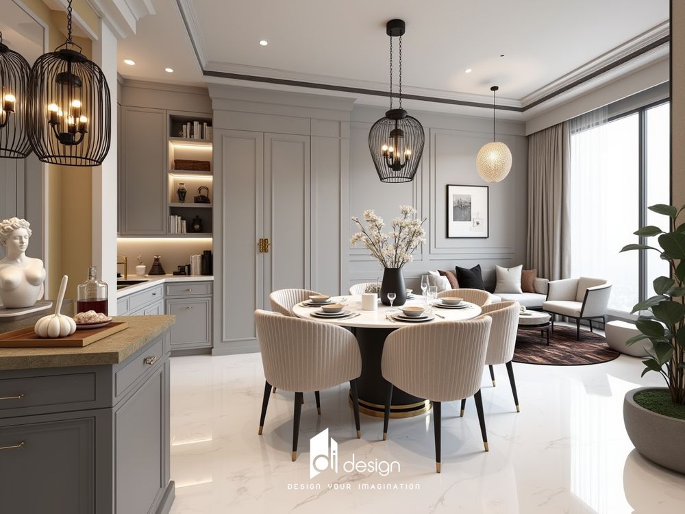 Phong cách thiết kế nội thất tân cổ điển Phong cách thiết kế nội thất tân cổ điển