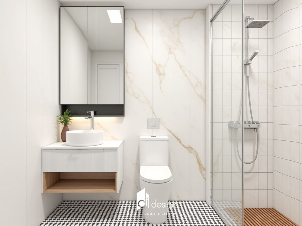 Mẫu thiết kế căn hộ 2 phòng ngủ 65m2 phong cách Scandivanian Mẫu thiết kế căn hộ 2 phòng ngủ 65m2 phong cách Scandivanian
