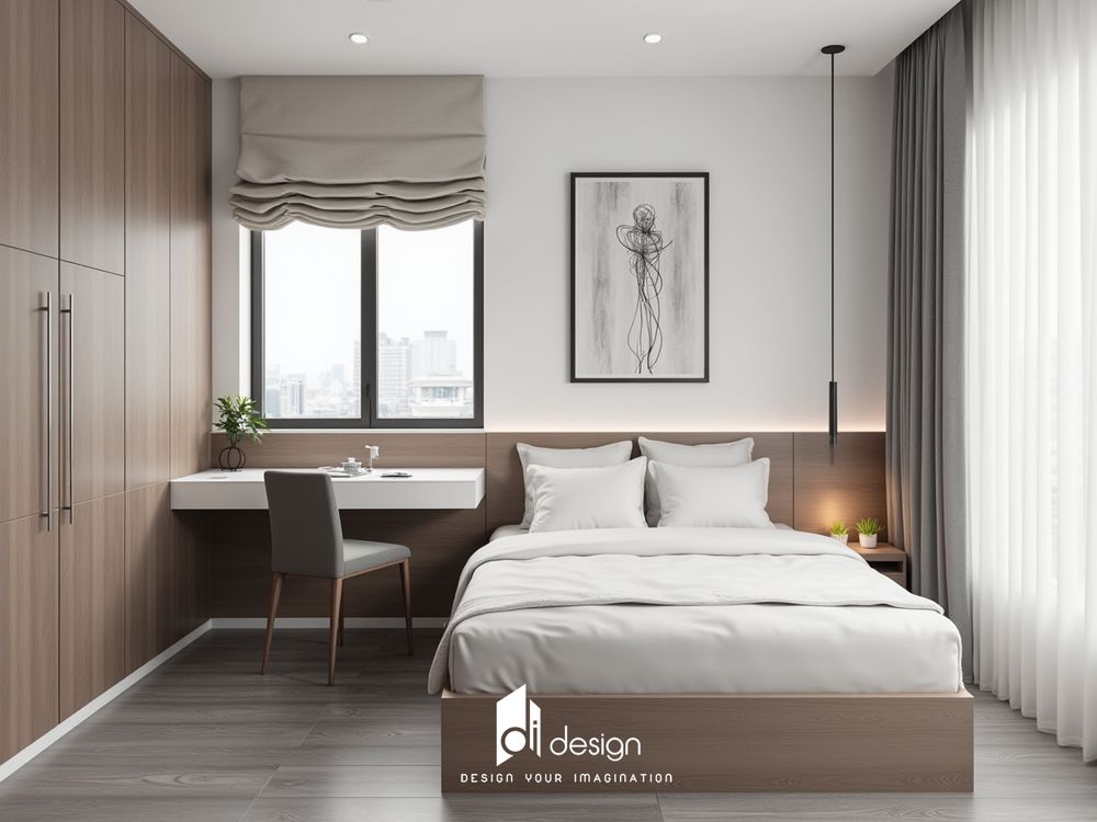 Mẫu thiết kế căn hộ 2 phòng ngủ 65m2 phong cách Scandivanian Mẫu thiết kế căn hộ 2 phòng ngủ 65m2 phong cách Scandivanian