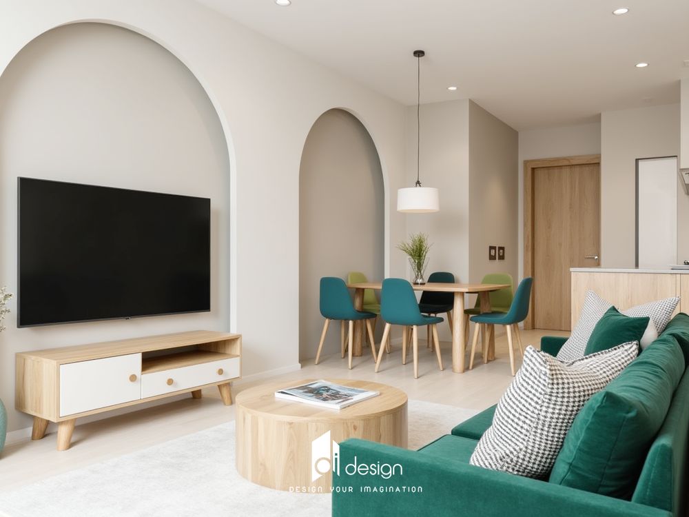 Thiết kế căn hộ 52m2 Lumiere Boulevard tiện nghi thẫm mỹ Thiết kế căn hộ 52m2 Lumiere Boulevard tiện nghi thẫm mỹ