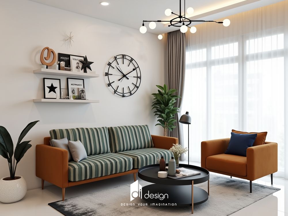 Thiết kế nội thất căn hộ 2 phòng ngủ đẹp hiện đại Thiết kế nội thất căn hộ 2 phòng ngủ đẹp hiện đại