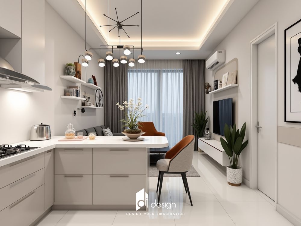 Thiết kế nội thất căn hộ 2 phòng ngủ đẹp hiện đại Thiết kế nội thất căn hộ 2 phòng ngủ đẹp hiện đại