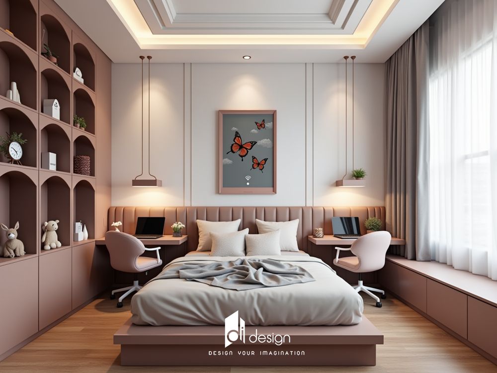 Thiết kế nội thất căn hộ chung cư 105m2 hiện đại và tiện nghi Thiết kế nội thất căn hộ chung cư 105m2 hiện đại và tiện nghi