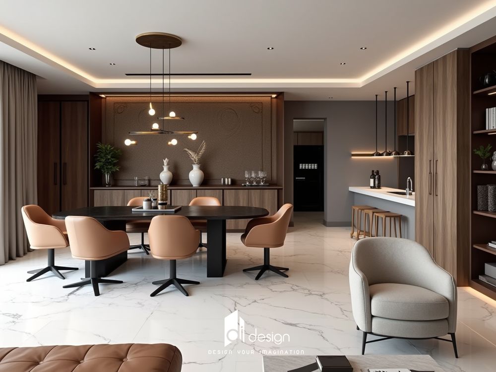 Thiết kế nội thất căn hộ chung cư 105m2 hiện đại và tiện nghi Thiết kế nội thất căn hộ chung cư 105m2 hiện đại và tiện nghi