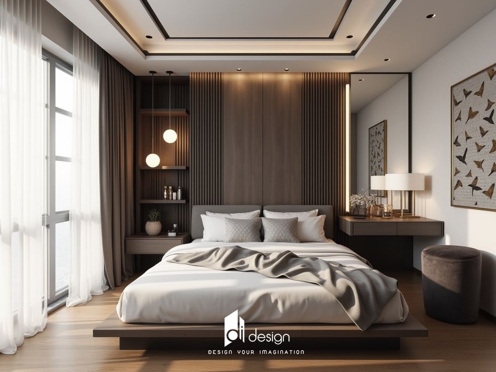 Thiết kế nội thất căn hộ chung cư 105m2 hiện đại và tiện nghi Thiết kế nội thất căn hộ chung cư 105m2 hiện đại và tiện nghi