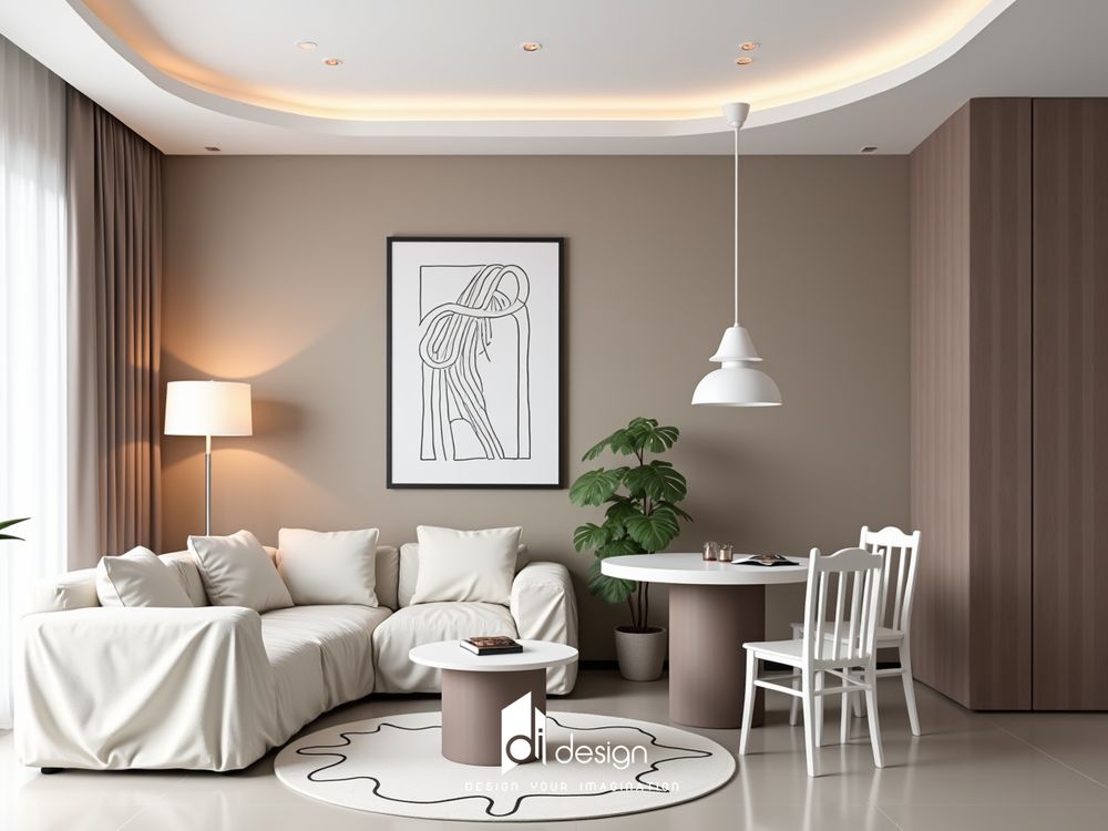 Thiết kế nội thất căn hộ chung cư 64m2 tối giản Thiết kế nội thất căn hộ chung cư 64m2 tối giản