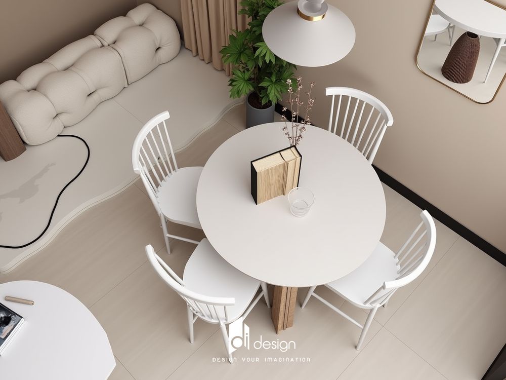 Thiết kế nội thất căn hộ chung cư 64m2 tối giản Thiết kế nội thất căn hộ chung cư 64m2 tối giản