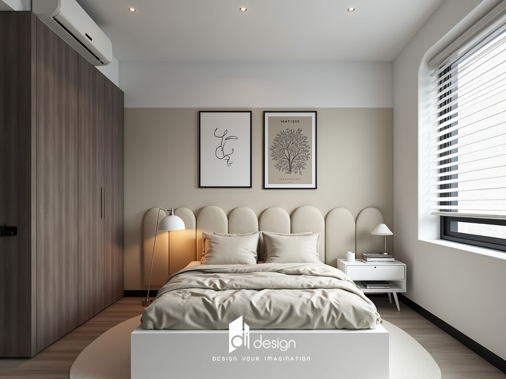 Thiết kế nội thất căn hộ chung cư 64m2 tối giản Thiết kế nội thất căn hộ chung cư 64m2 tối giản