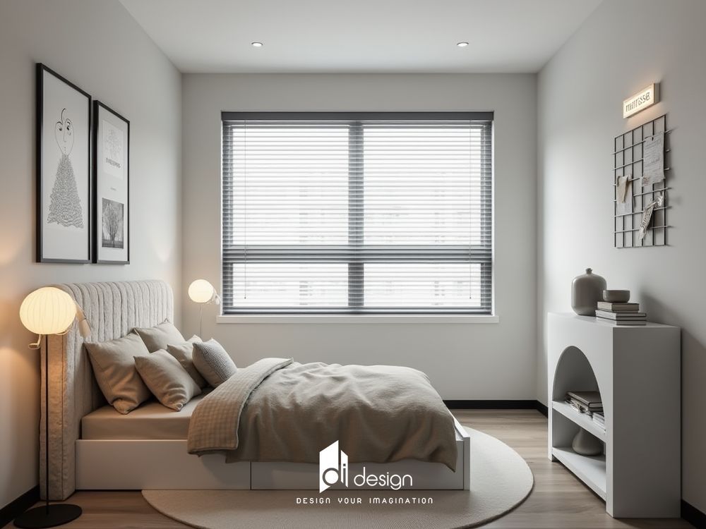 Thiết kế nội thất căn hộ chung cư 64m2 tối giản Thiết kế nội thất căn hộ chung cư 64m2 tối giản