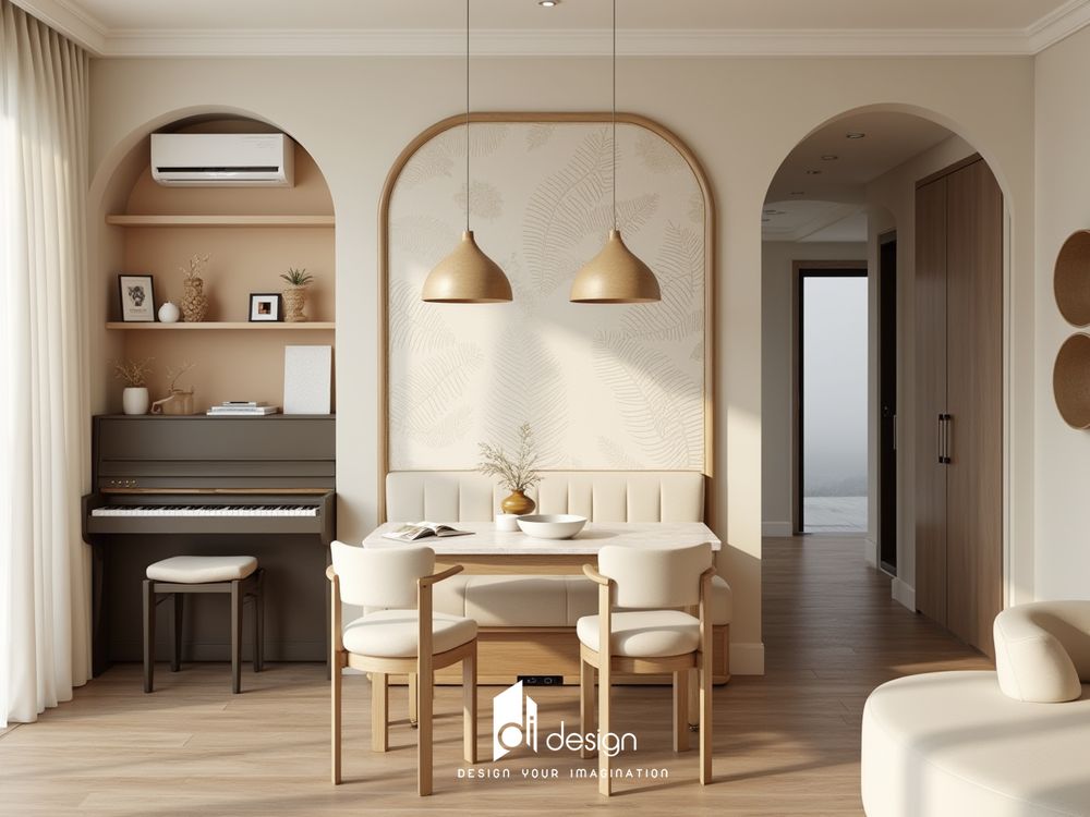 Thiết kế nội thất chung cư 47m2 ấm cúng Thiết kế nội thất chung cư 47m2 ấm cúng