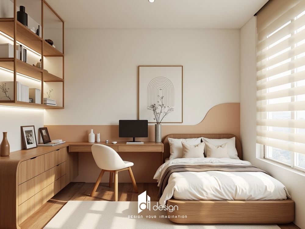 Thiết kế nội thất chung cư 47m2 ấm cúng Thiết kế nội thất chung cư 47m2 ấm cúng