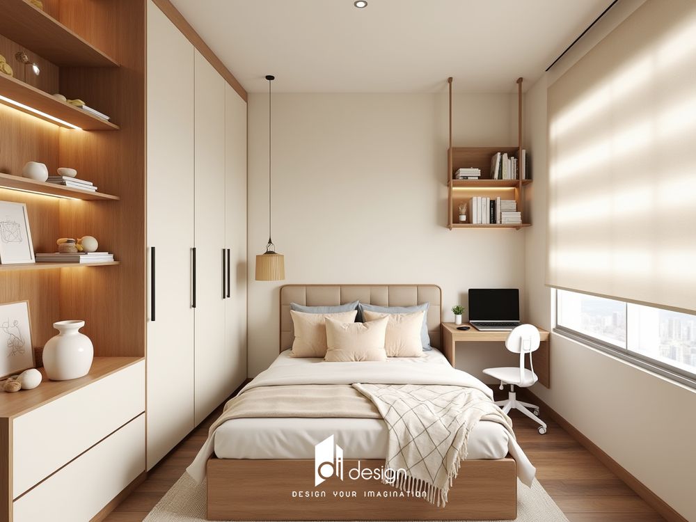 Thiết kế nội thất chung cư 47m2 ấm cúng Thiết kế nội thất chung cư 47m2 ấm cúng