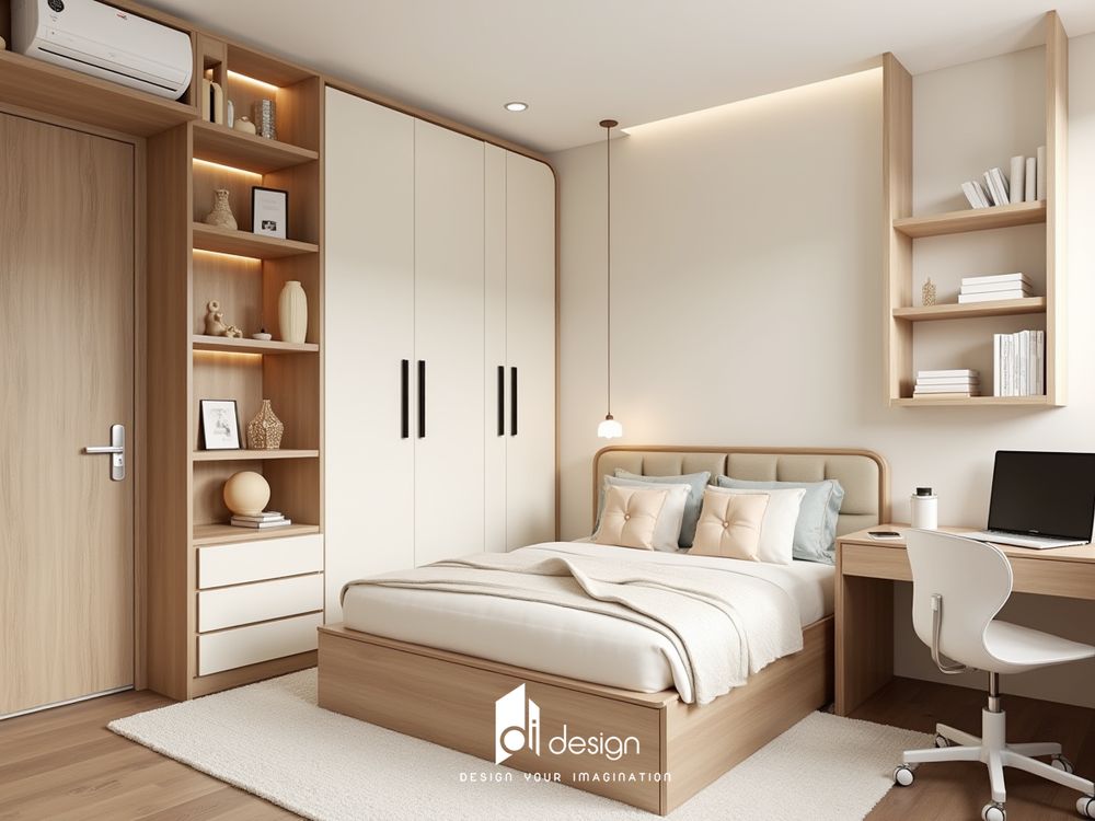 Thiết kế nội thất chung cư 47m2 ấm cúng Thiết kế nội thất chung cư 47m2 ấm cúng