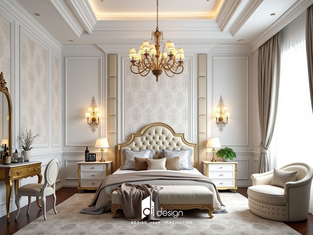 Trang trí phòng ngủ cổ điển đầy sang trọng, ấm cúng và thoải mái