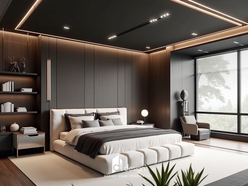 Ảnh phòng ngủ màu đen sang trọng và lịch lãm Ảnh phòng ngủ màu đen sang trọng và lịch lãm