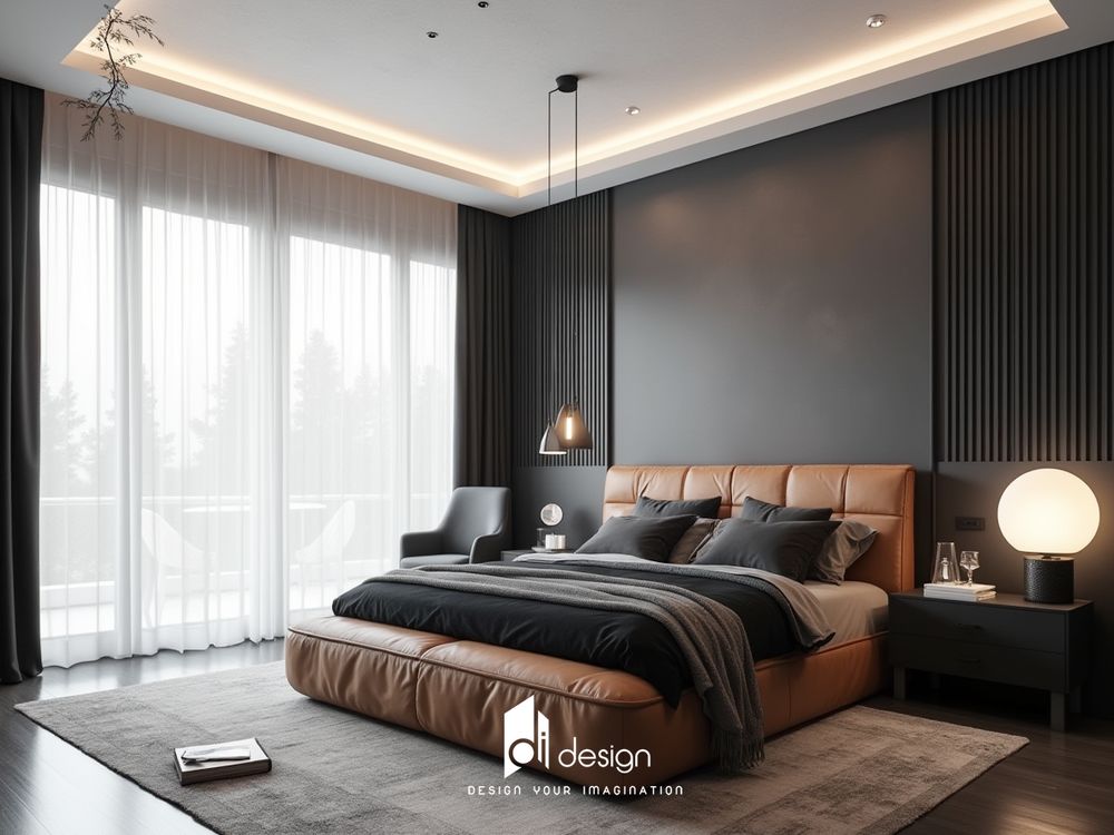 Ảnh phòng ngủ màu đen sang trọng và lịch lãm Ảnh phòng ngủ màu đen sang trọng và lịch lãm
