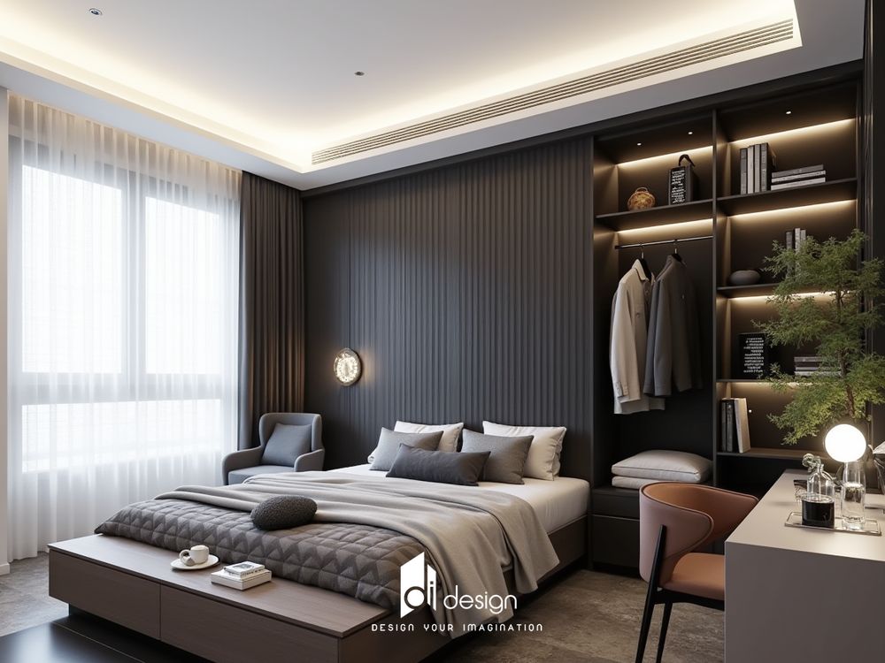 Ảnh phòng ngủ màu đen sang trọng và lịch lãm Ảnh phòng ngủ màu đen sang trọng và lịch lãm