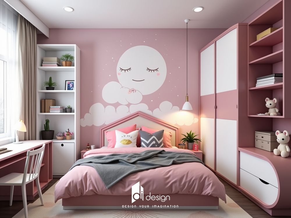 Ảnh phòng ngủ màu hồng ấm cúng và tinh tế Ảnh phòng ngủ màu hồng ấm cúng và tinh tế