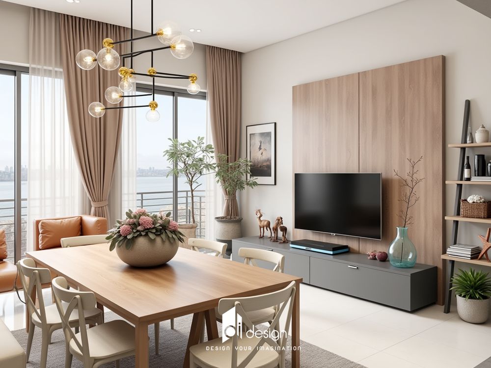 Bố trí nội thất căn hộ chung cư 85m2 Sala Sadora