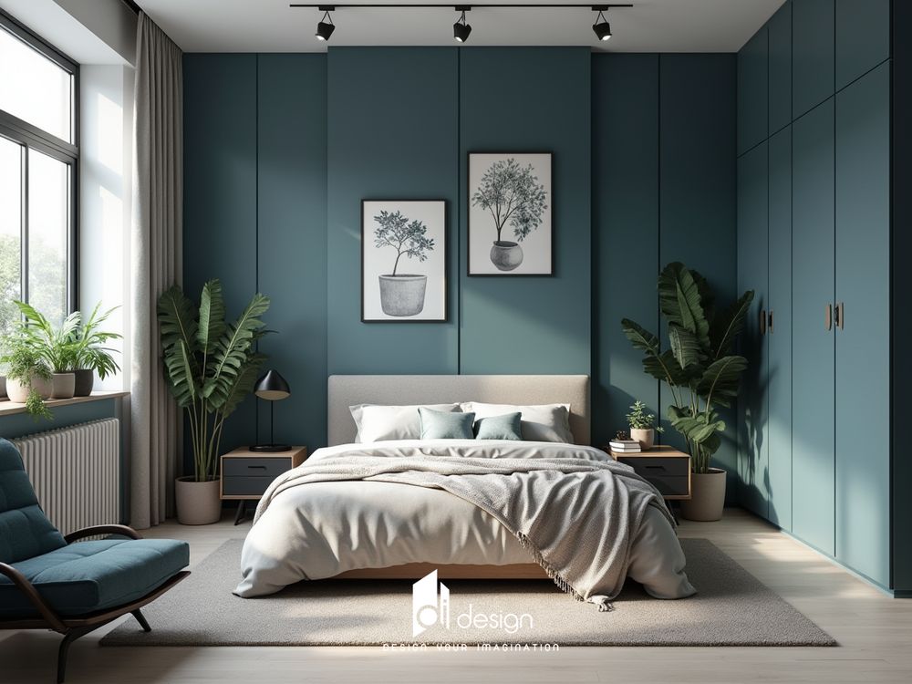 Cách trang trí phòng ngủ màu xanh dương gần gũi với thiên nhiên Cách trang trí phòng ngủ màu xanh dương gần gũi với thiên nhiên