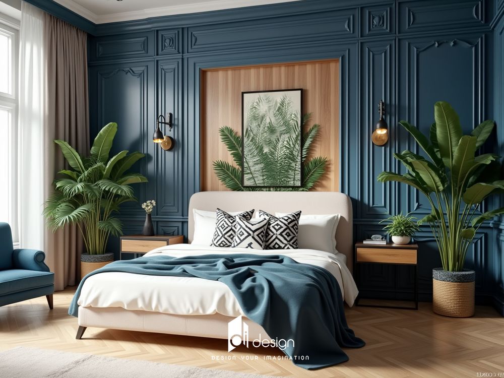 Cách trang trí phòng ngủ màu xanh dương gần gũi với thiên nhiên Cách trang trí phòng ngủ màu xanh dương gần gũi với thiên nhiên