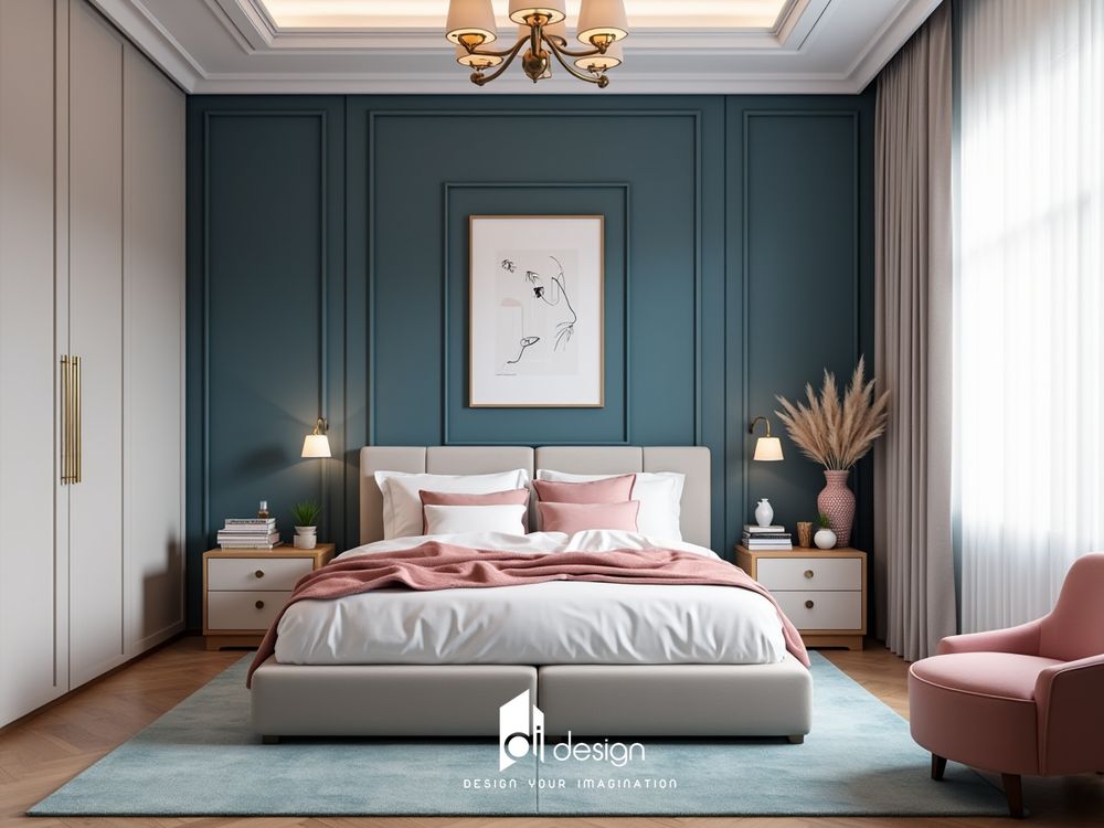 Cách trang trí phòng ngủ màu xanh dương gần gũi với thiên nhiên Cách trang trí phòng ngủ màu xanh dương gần gũi với thiên nhiên