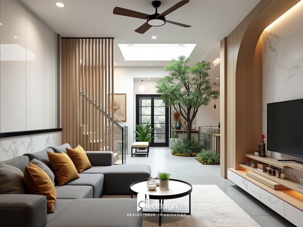 Cải tạo và thiết kế nội thất phòng khách nhà ống đẹp 4m Cải tạo và thiết kế nội thất phòng khách nhà ống đẹp 4m