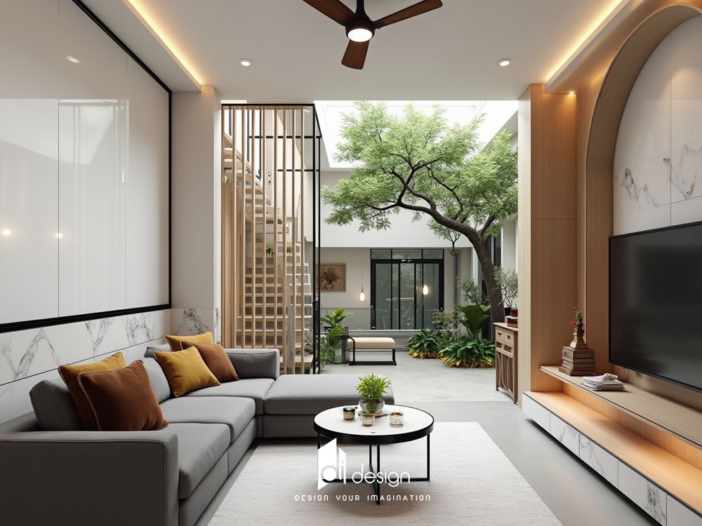 Cải tạo và thiết kế nội thất phòng khách nhà ống đẹp 4m Cải tạo và thiết kế nội thất phòng khách nhà ống đẹp 4m