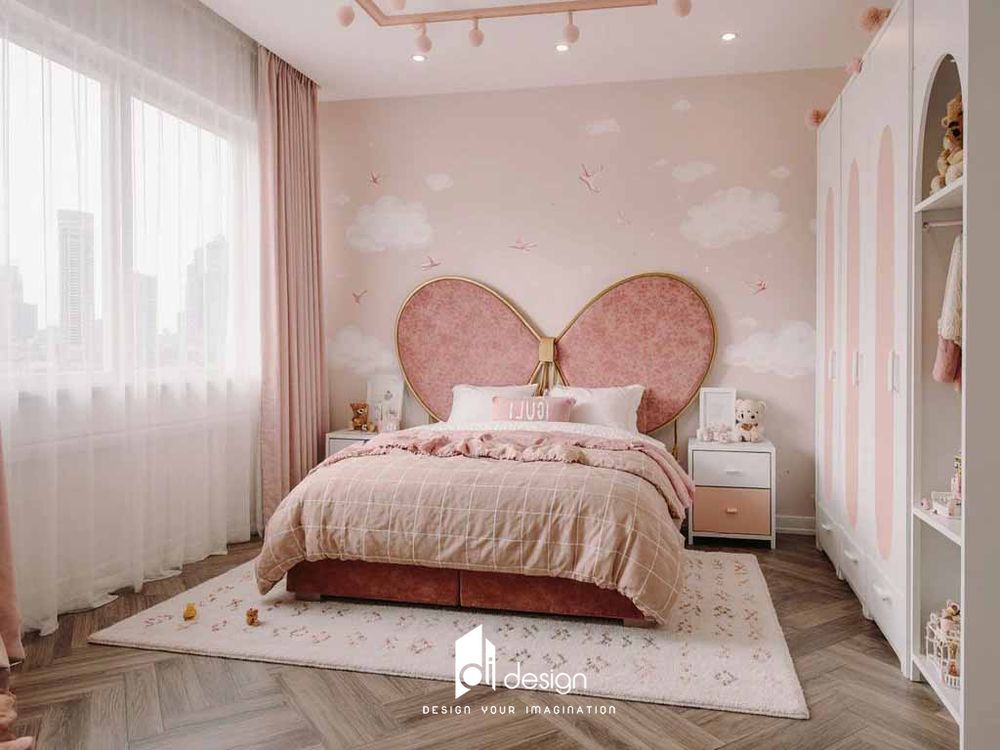 Decor phòng ngủ màu hồng 2025 nhẹ nhàng, nữ tính Decor phòng ngủ màu hồng 2025 nhẹ nhàng, nữ tính