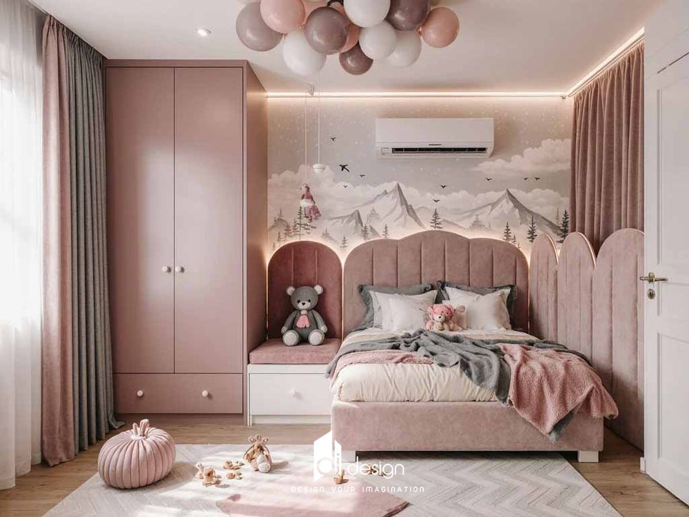 Decor phòng ngủ màu hồng 2025 nhẹ nhàng, nữ tính Decor phòng ngủ màu hồng 2025 nhẹ nhàng, nữ tính