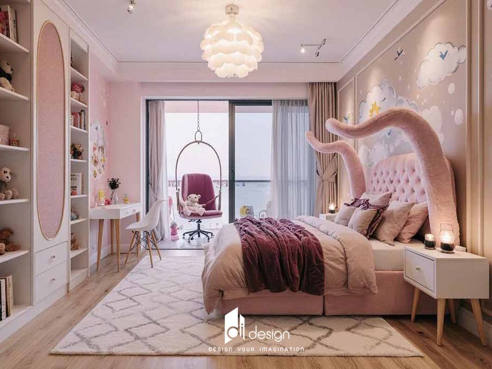 Decor phòng ngủ màu hồng 2025 nhẹ nhàng, nữ tính Decor phòng ngủ màu hồng 2025 nhẹ nhàng, nữ tính