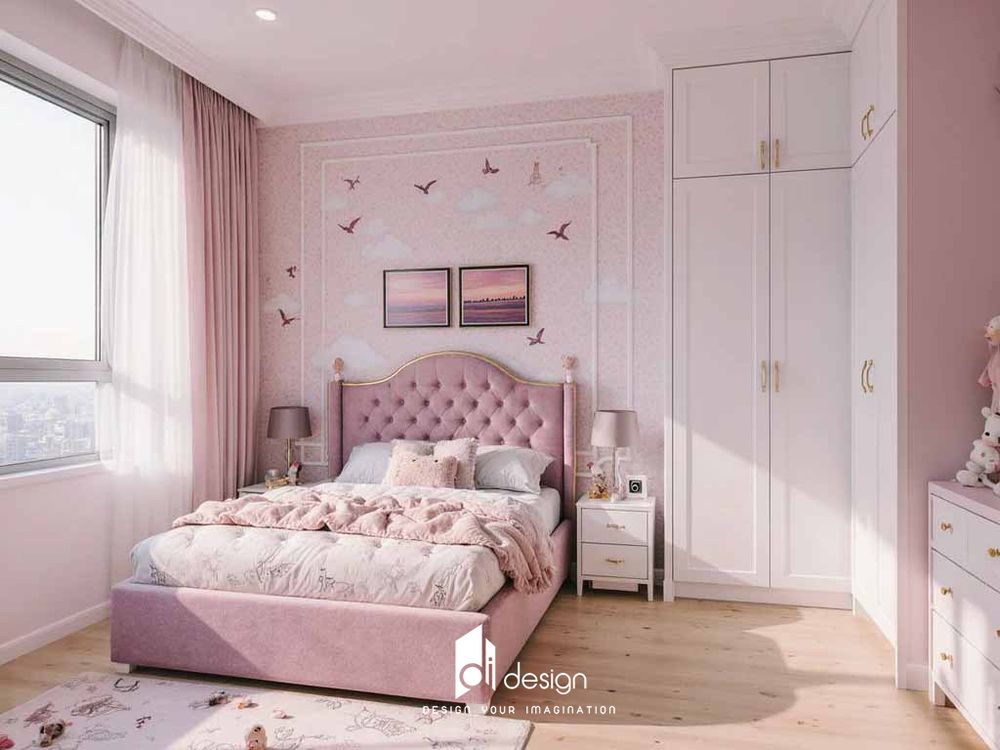 Decor phòng ngủ màu hồng 2025 nhẹ nhàng, nữ tính Decor phòng ngủ màu hồng 2025 nhẹ nhàng, nữ tính