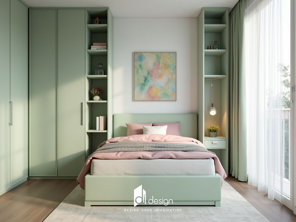 Mẫu nội thất phòng ngủ hiện đại tối giản và tiện ích Mẫu nội thất phòng ngủ hiện đại tối giản và tiện ích