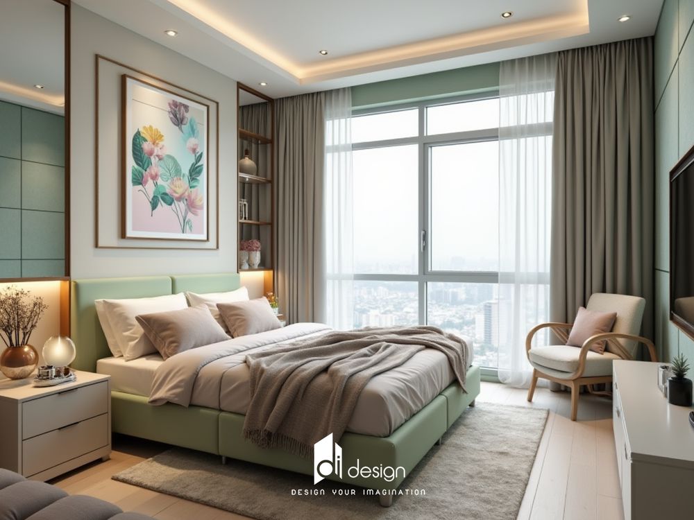 Mẫu nội thất phòng ngủ hiện đại tối giản và tiện ích Mẫu nội thất phòng ngủ hiện đại tối giản và tiện ích