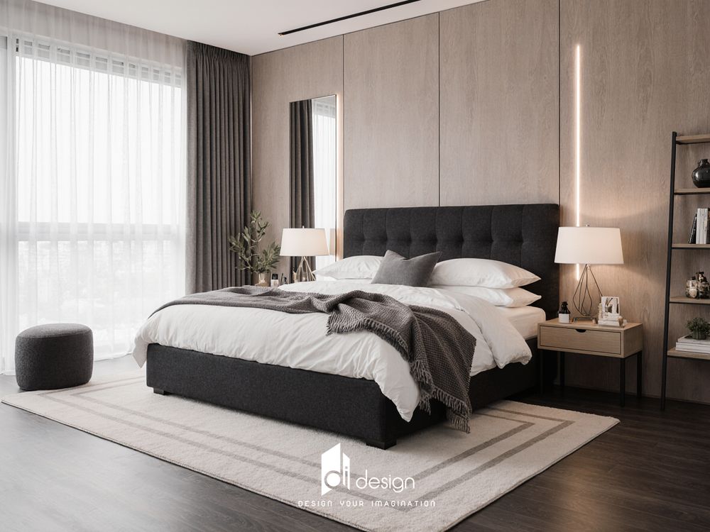 Mẫu nội thất phòng ngủ hiện đại tối giản và tiện ích Mẫu nội thất phòng ngủ hiện đại tối giản và tiện ích