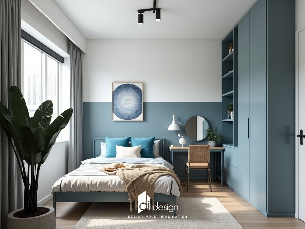 Mẫu nội thất phòng ngủ hiện đại tối giản và tiện ích Mẫu nội thất phòng ngủ hiện đại tối giản và tiện ích