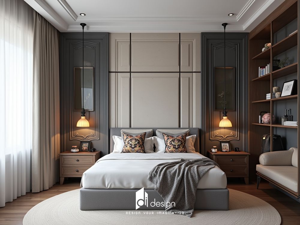 Mẫu nội thất phòng ngủ hiện đại tối giản và tiện ích Mẫu nội thất phòng ngủ hiện đại tối giản và tiện ích