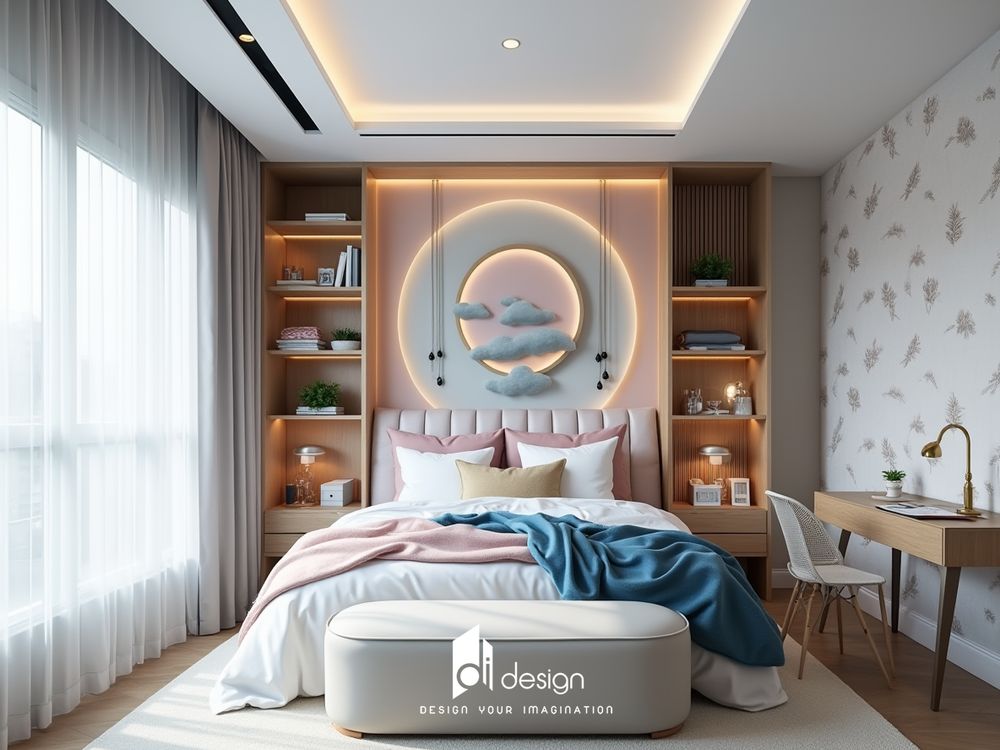 Mẫu thiết kế nội thất phòng bé dễ thương năm 2025 Mẫu thiết kế nội thất phòng bé dễ thương năm 2025