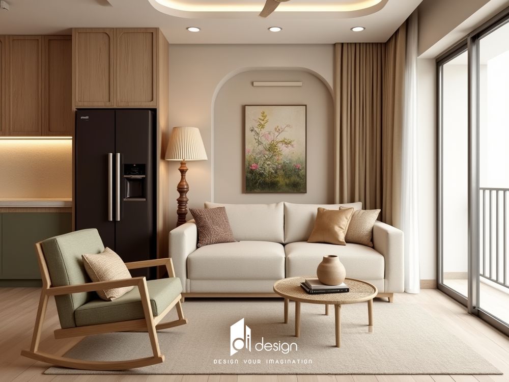 Nội thất căn hộ 102m2 Diamond Alnata Plus