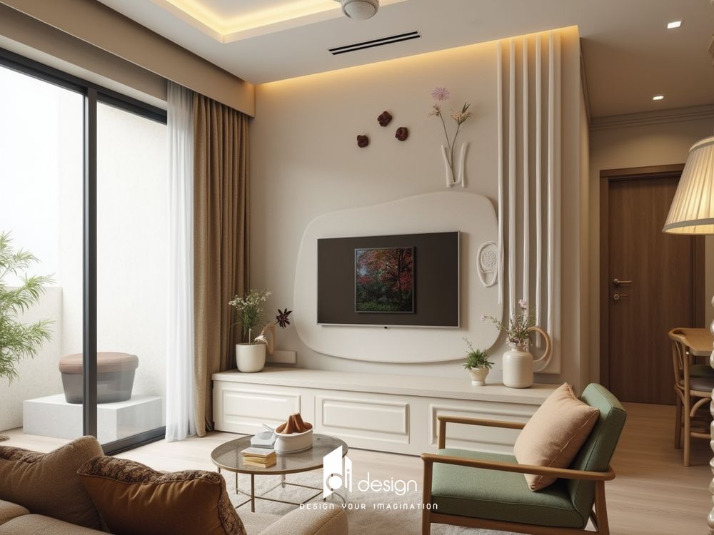 Nội thất căn hộ 102m2 Diamond Alnata Plus