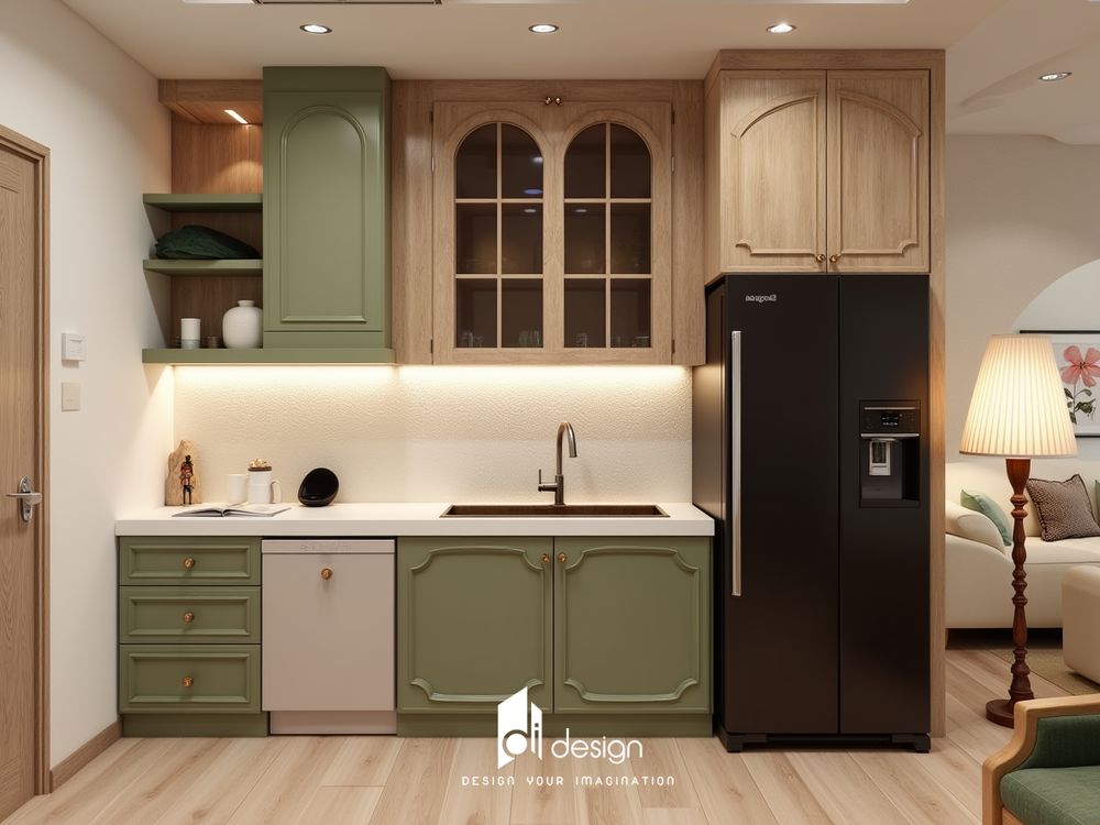 Nội thất căn hộ 102m2 Diamond Alnata Plus