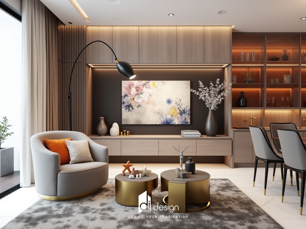 Nội thất căn hộ 74m2 Sunrise CityView đẹp hiện đại