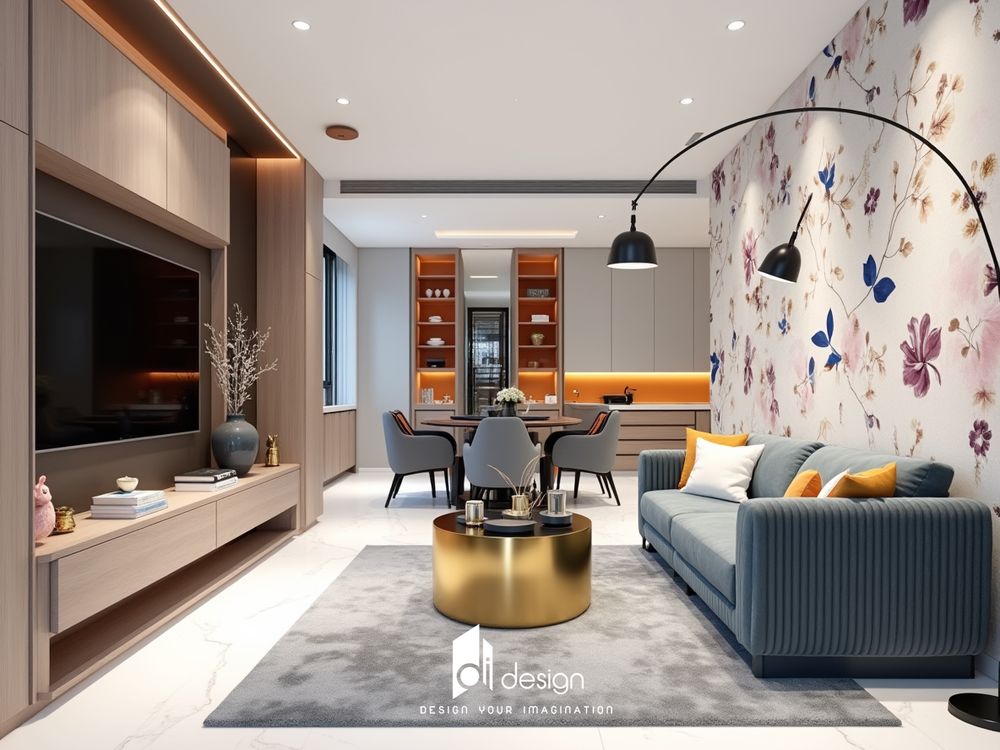 Nội thất căn hộ 74m2 Sunrise CityView đẹp hiện đại