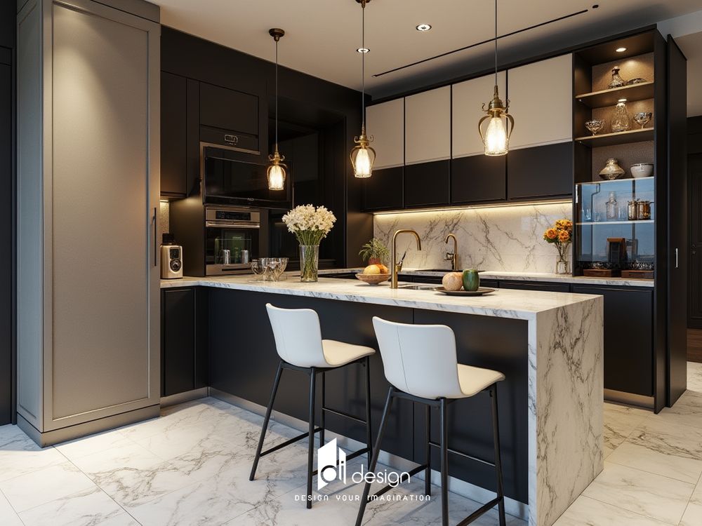 Nội thất phòng bếp chung cư tối ưu hóa không gian và tiện ích sử dụng Nội thất phòng bếp chung cư tối ưu hóa không gian và tiện ích sử dụng